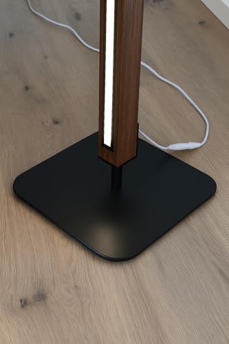 Image of THE GRANDEUR Modern LED Floor Lamp, American Walnut Wood, 60cm Height, Lamp for Living Room Decoration, Floor Lamp for Living Room
