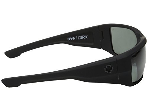 Spy Dirk Sunglasses Soft Matte Black with Happy Grey Green Polarized Lens3