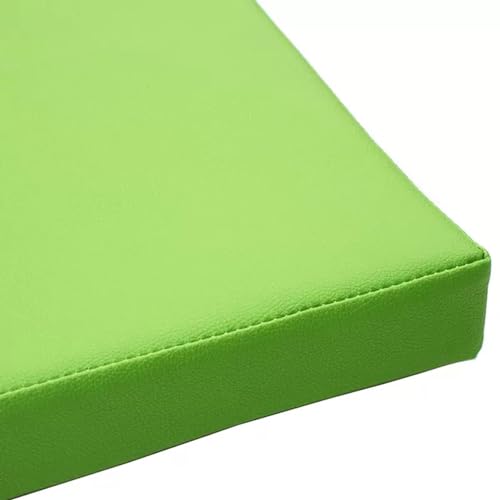 Coussin d'assise antidérapant imperméable vert 50x50 pour chaise extérieure et bureau