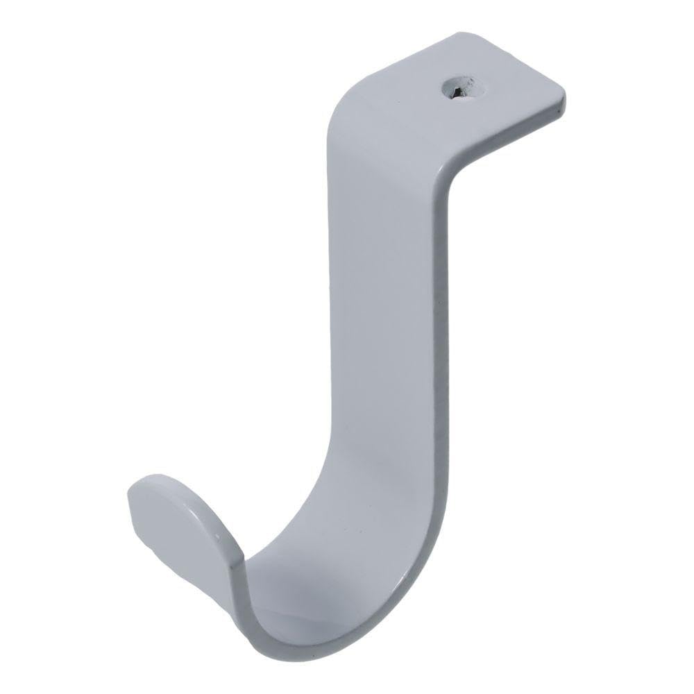 gifthub 6 Pcs Ceiling Mount Curtain Rod Brackets, Multi-Purpose Strong Bearing Capacity Heavy Duty Curtain Hangers Fit for 1 Inch Rod Brackets for Bedroom Living Room(White)