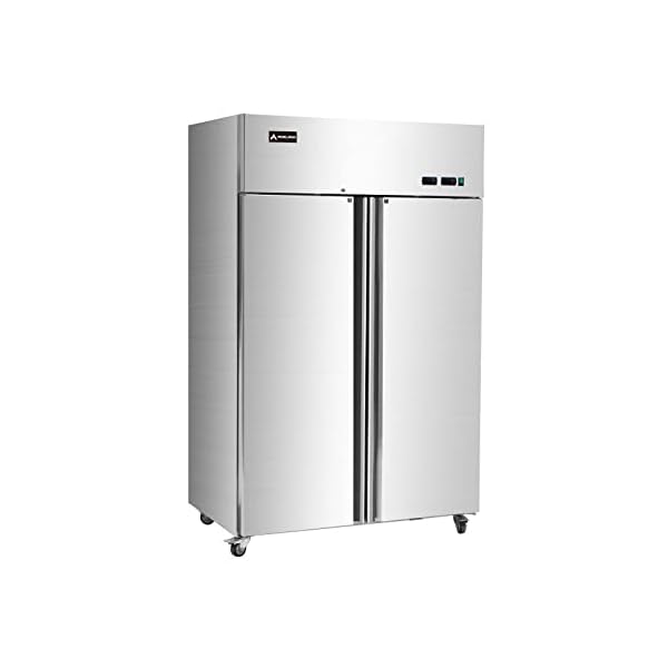Aceland ARF-48B Reach-in Double door COMBO Refrigerator and Freezer 36 Cu. Ft. for Restaurant, Bar, Shop, Residential(Commercial Kitchen Equipment)