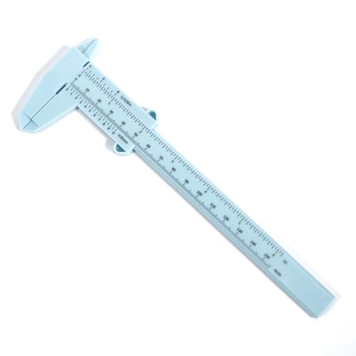Plastic Vernier Caliper for Guitar Luthier Repair Shop mm & inch 150mm, Blue