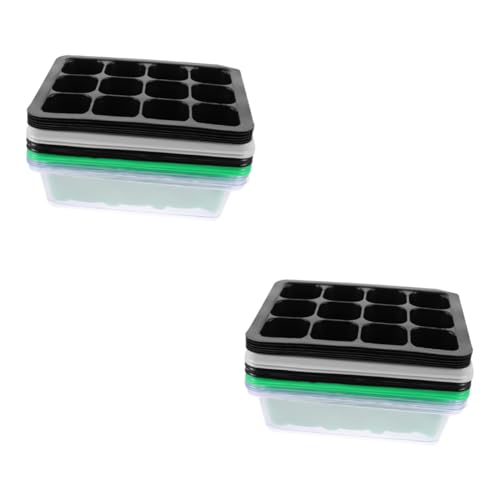POPETPOP 2 Set Scatola Per Piantine Contenitori Coppa Per La Nutrizione Delle Piante Strumento Per Piantare Il Giardino Tazza Di Piante in Crescita Piccolo Propagatore Plastica 6 Pezzi * 2