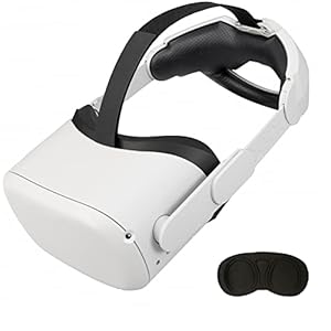 DESTEK Quest 2 Elite Strap, Einstellbar Kopfpolster Kopfgurt Ersatz ​für Quest 2 Head Strap, Enthält Linsenabdeckung, Bietet Komfortables Gleichgewicht und Halt