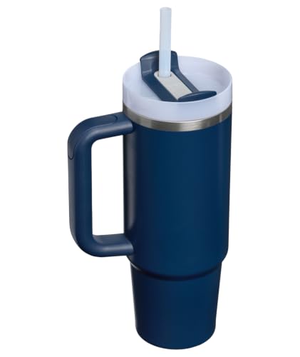 Image of STANLEY Quencher H2.0 Tumbler with Handle and Straw 30 oz | Flowstate 3-Position Lid | Cup Holder Compatible for Travel | Insulated Stainless Steel Cup | BPA-Free | Dark Navy