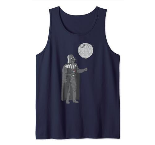 Débardeur Star Wars Darth Vader Death Star imprimé haut sans manches noir pour homme