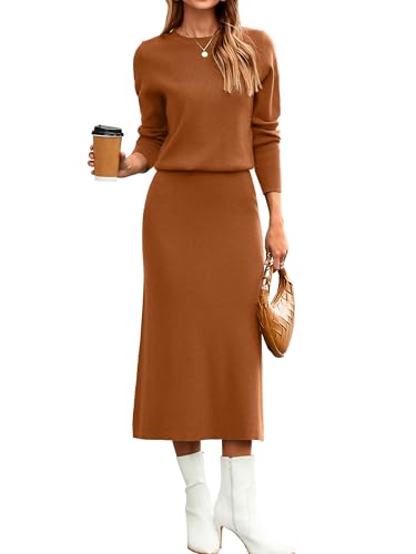 Glamaker Womens 2 Piece Skirt Sets Fall Fashion Matching Set