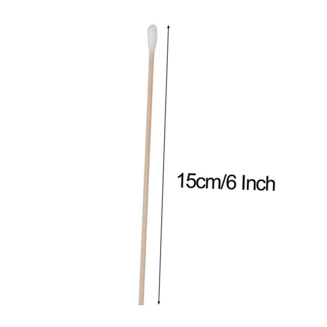SOESFOUFU 6 Pack Pet Cleaning Swabs Precision Tip Cotton Swabs for Ears 600pcs Single Head Wooden Stick