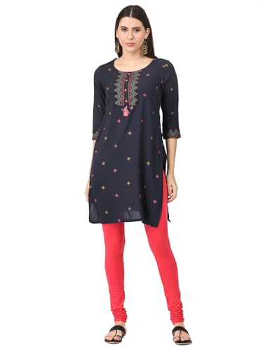 Image of Robinbosky Cotton Churidhar Leggings for Women - Stylish, Stretchable & Flattering Fit for All-Day Comfort