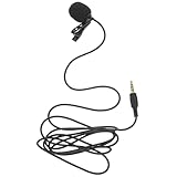 ELAYARD Portable Lavalier Microphone for Video Recording Clear Sound Capture with Play Compatibility for Smartphones Tablets and Computers Mini Lapel Mic for Interviews and Singing