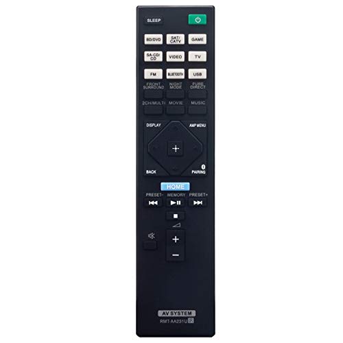 RMT-AA231U Replacement Remote Control Applicable for Sony 7.2ch Home …