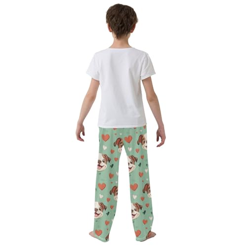 Pajama Bottoms, Pajamas Pant Cute Cartoon Bulldog Lounge Wear Casual Sleep Long Pants Soft Pjs Sleepwear3