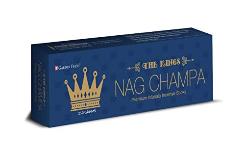 Premium Nag Champa Agarbatti Incense Sticks Box 250gms Hand Rolled Agarbatti Fine Quality Incense Sticks for Purification, Relaxation, Positivity, Yoga, Meditation