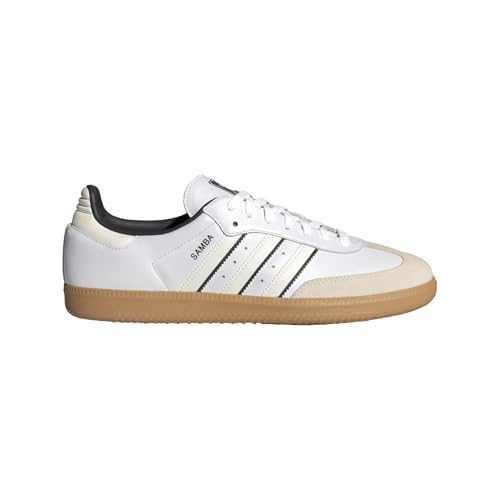 Image of adidas Originals Samba Mens Sneakers, Cloud White /Off White /Core Black, Size 12