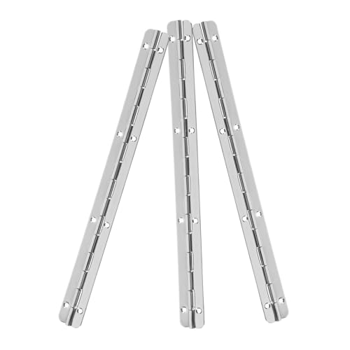 GARVALON Piano Hinge for Cabinet Doors Long Hinges Small Box Hinges Anti-Noise for DIY Projects