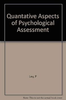 Hardcover Quantitative aspects of psychological assessment: An introduction, Book