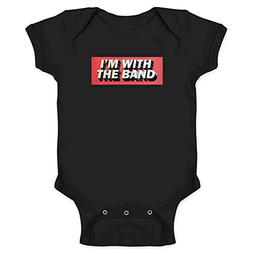 Pop Threads Im With The Band Funny Tour Music Infant Baby Boy Girl Bodysuit