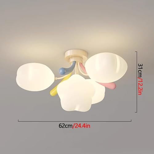 Plafonnier chambre d'enfant 48W dimmable moderne à LED crème