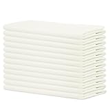 Sweet Needle - Lot de 12 - Serviettes de Table surdimensionnées 100% Coton 45 cm x 45 cm ...