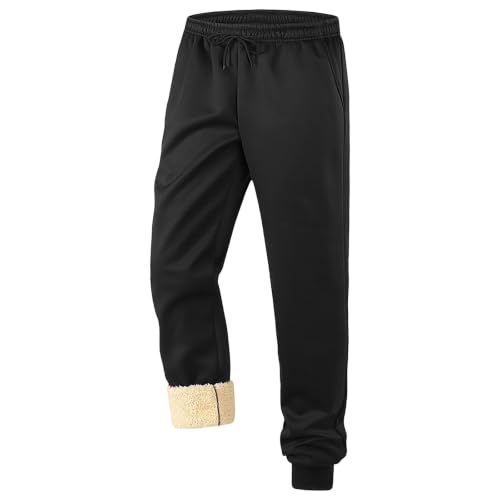 Mens Baggy Sweatpants Thermal Jogger Trousers Drawstring Elastic Waist - image 1