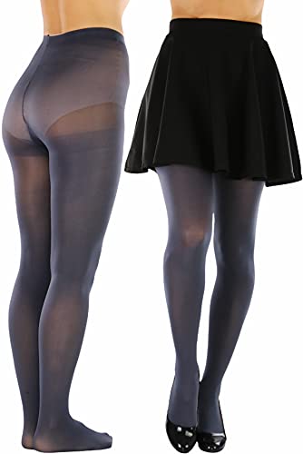 Image of ToBeInStyle Women's Nylon Solid Opaque Pantyhose Tights