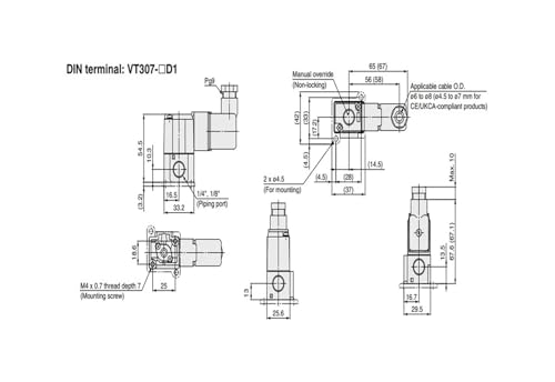 VT307-5G1-01 Clapet à commande directe 3 ports