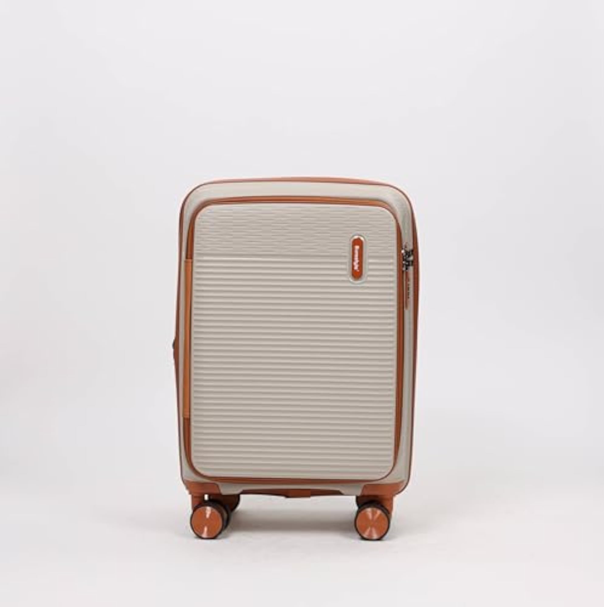 20 inch Beige Spinnear Trunk with 8 Wheels
