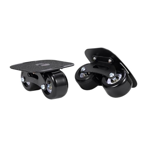 SunsoilGiant 1 Par de Patines de Skate para Carretera, con Antideslizante Profesional Y Ruedas para Deportes Al Aire Libre, Ideales para Hombr, Rueda Negra