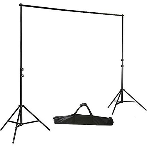 Ephotoinc Photo Video Studio 8' X 10' Chroma Key Green Screen Backdrop Supporting Stand Kit With 5' X 7' Cotton Chromakey Green Screen Muslin Backdrop And 3 Clamps H804-57G3C #TOP1