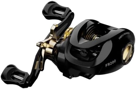 Fishing Baitcasting Reel, Baitcaster Fishing Reels with 18+1BB Stainless Steel Ball Bearings,Magnetic Braking System for Fishing Saltwater Freshwater, Available in 7.2:1 Black Gold