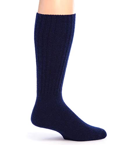 Image of WARRIOR ALPACA SOCKS - Ribbed Casual Everyday Alpaca Wool Crew Socks For Men And Women