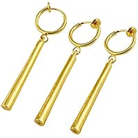 XHBTS Pendientes Zoro de una Pieza - Pendientes Dorados con clip