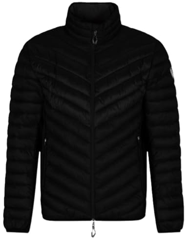 EA7 Steppjacke für Herren Schwarz Stehkragen Reißverschluss sportliches Design Schwarz  XL