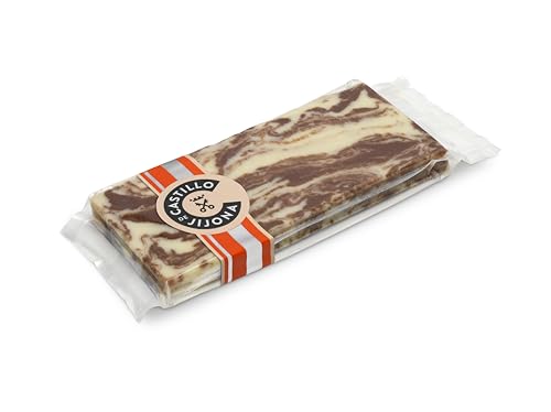 Castillo de Jijona - Turrón Dos Chocolates Suprema - Almendra 26% con Chocolate Blanco y Cacao - Textura y Sabor Excepcional - Calidad Suprema - Receta Artesanal - Fabricado en España (Jijona) | 250g