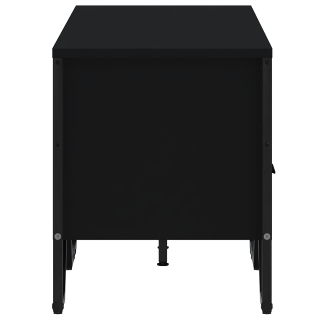 vidaXL Mobile Porta TV Nero 122x34x41 cm in Legno Multistrato, supporto TV, mobile HiFi, consolle TV, credenza TV, mobile dispositivi multimediali