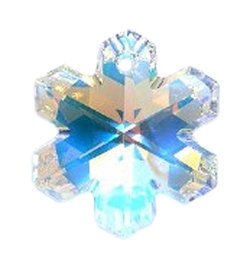 SWAROVSKI 6704 Snowflakes Beads, Aurora 