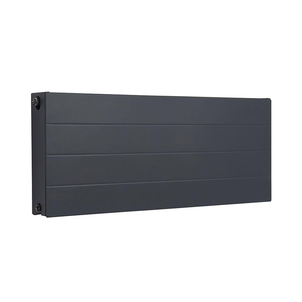 Milano Anthracite Alora Type 22 Horizontal Double Panel Convector Radiator - 400Mm X 1000Mm