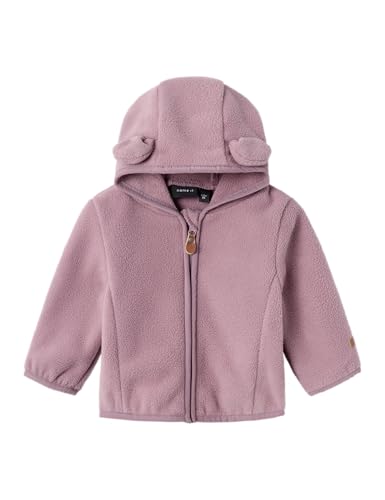 NAME IT Unisex Baby Nbnmeeko Fleece Jacket Jacke, Grape Shake, 80
