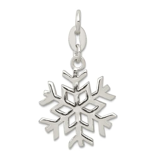 Collier flocon de neige en argent 925 massif, cadeau idéal pour femme