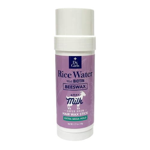 Rice Water Extra Mega Hold Hair Beeswax Stick 2.11oz/ 60g (Pomegranate & Honey)
