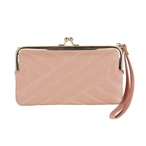 Las mujeres carteras moda largo cuero superior titular de la tarjeta clásico femenino monedero cremallera cartera para las mujeres regalo de año nuevo verde Cover