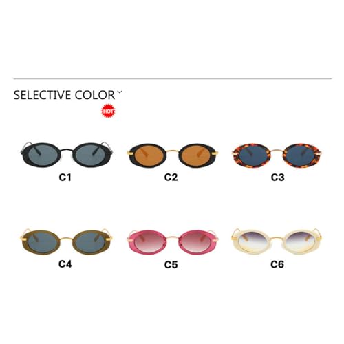 willochra Retro Small metal Oval Sunglasses For Women 2025 Fashion Luxury black Shades UV400 Men Vintage punk Sun Glasses3