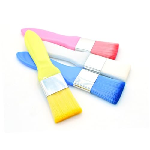 Baluue Brocha Aplicadora Facial Blanca Cepillo De Finas Para Mascarillas De Cuidado Piel Uniforme y Precisa