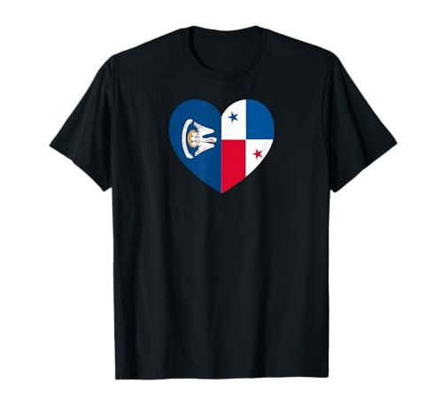 Louisiana and Panama Flags: Heart Shaped Unity T�V���c