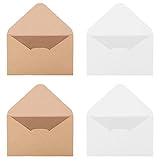 【Material de alta calidad】 Sobres de papel kraft simples y hermosos, escriba suavemente sobre ellos y el papel kraft en sí no es fácil de dañar. La superficie no será áspera ni texturizada.