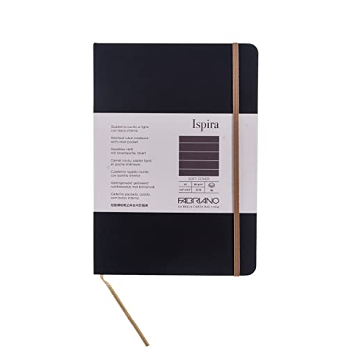 Fabriano Ispira carnet A5 ligné marron à couverture souple pour note - 2