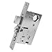 Baldwin 6310033LRLS Vintage Brass Left Handed Reverse Bevel Lever Strength Entrance and Storeroom Mortise Lock with 2-1/2" Backset