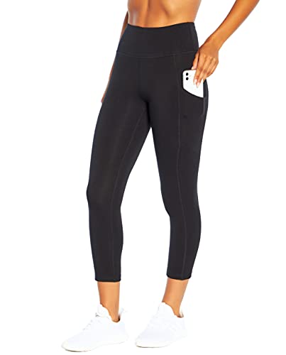 Marika Women's Standard Bailee High Rise Pocket Capri Legging, Black, Medium #TOP11