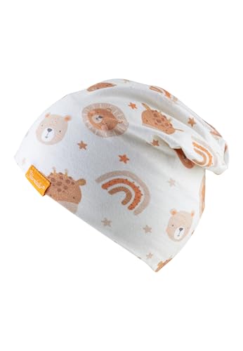 Bonnet mixte Sterntaler texturé imprimé visages animaux
