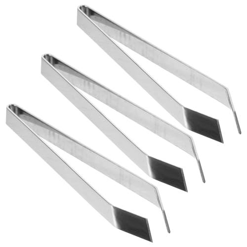 SOIMISS 3 Set Plucker in Acciaio Inossidabile Disossamento Pescare Osso Pinze per Lische di Pesce Ossa di Pinzette di Pesce Pinzette per Pesce Pinze per di Animali Silver 3 Pezzi*3